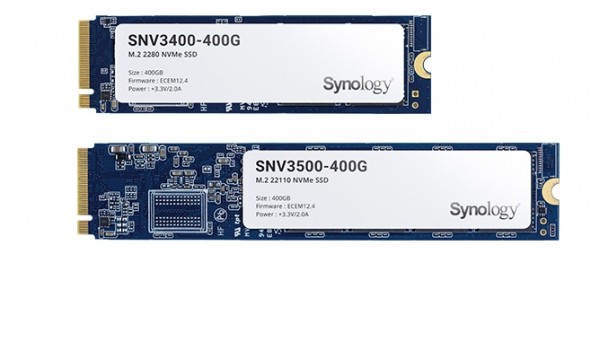 Synology SNV3410-400G - Solid-State-Disk - 400 GB - intern - M.2 2280 - PCI Express 3.0 x4 (NVMe)