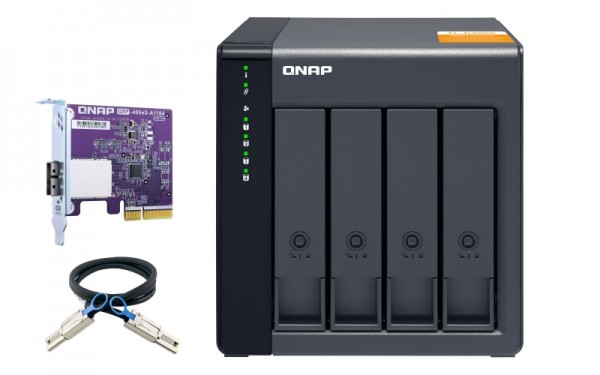 QNAP TL-D400S 4-Bay 12TB Bundle mit 4x 3TB DT01ACA300