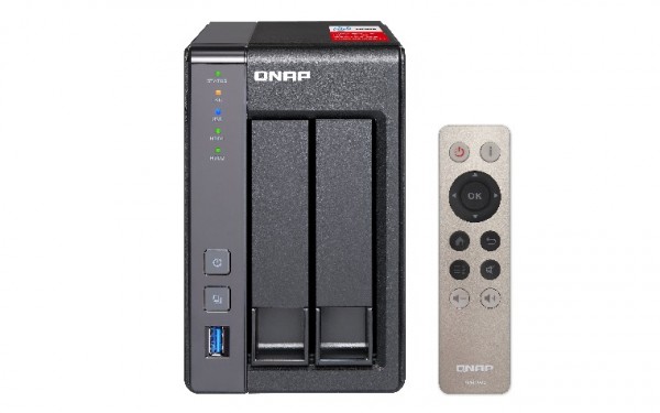 Qnap TS-251+-2G 2-Bay 2TB Bundle mit 1x 2TB Red Pro WD2002FFSX
