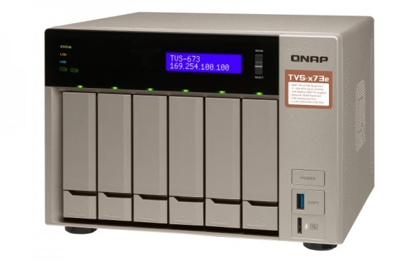 Qnap TVS-673e-4G 6-Bay 18TB Bundle mit 6x 3TB DT01ACA300