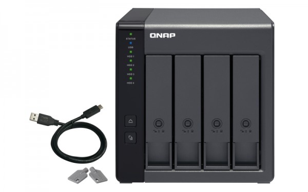 Qnap TR-004 4-Bay 24TB Bundle mit 3x 8TB HDs