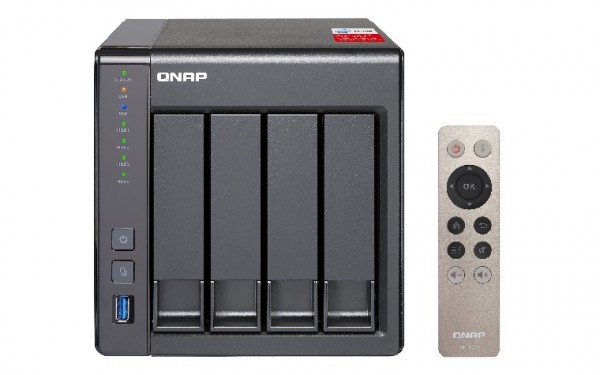 Qnap TS-451+-8G QNAP RAM 4-Bay 20TB Bundle mit 2x 10TB Red Pro WD102KFBX