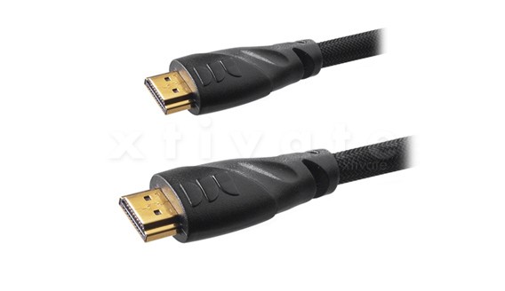 Hochwertiges HDMI 1.4 Kabel 2x A-Stecker, 2m, vergoldete Kontakte, HEAC