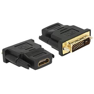 Adapter, HDMI-Kupplung auf DVI-D (24+1) Stecker, vergoldete Kontakte