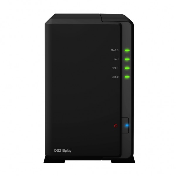 Synology DS218play 2-Bay 8TB Bundle mit 2x 4TB IronWolf ST4000VN008