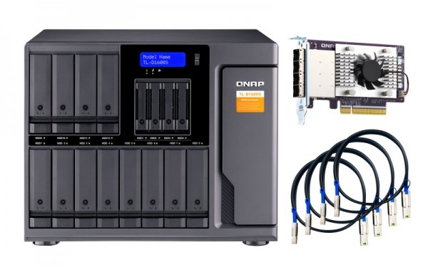 Qnap Erweiterungseinheit TL-D1600S 16-Bay 48TB Bundle mit 12x 4TB IronWolf Pro ST4000NE001