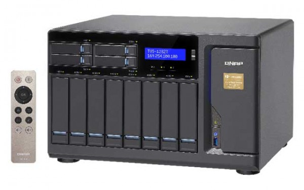Qnap TVS-1282T-i5-16G 3.6GHz Thunderbolt 12-Bay NAS 48TB Bundle mit 8x 6TB WD6002FFWX Red Pro