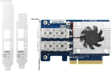 QNAP QXG-25G2SF-CX6 - Netzwerkadapter - PCIe 4.0 x8 Low-Profile - 25 Gigabit SFP28 x 2 - für QNAP TS