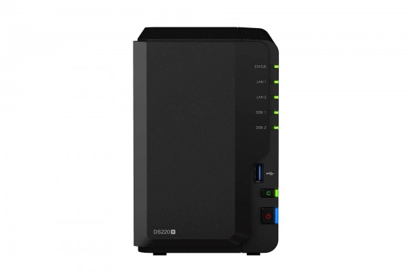 Synology DS220+ 2-Bay 2TB Bundle mit 2x 1TB Red WD10EFRX