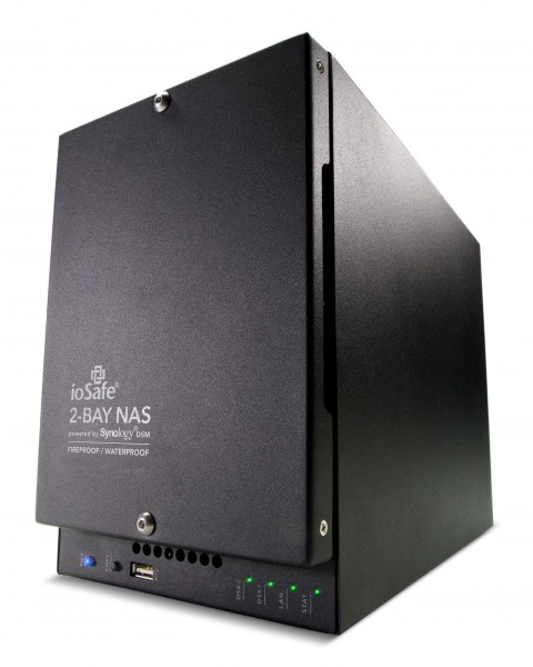 ioSafe NAS 218, 1x Gb LAN, 16TB (2x8TB) HDD, 2 Jahre DRS BASIC (218-S16TB1YR-EU)