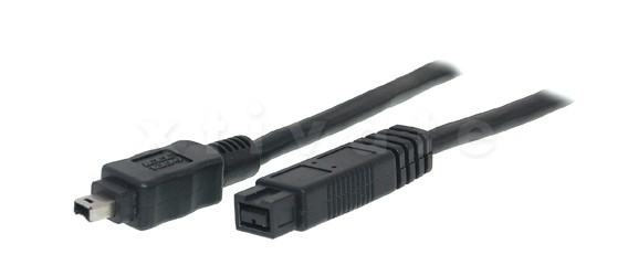 1,0m FireWire800 IEEE 1394b Kabel, 9 pin Stecker zu 4 pin Stecker (FW800)