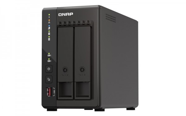 Qnap TS-253E-8G 2-Bay 16TB Bundle mit 2x 8TB Red Pro WD8003FFBX