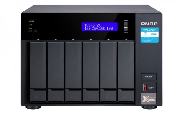 QNAP TVS-672X-i3-8G 6-Bay 12TB Bundle mit 6x 2TB IronWolf ST2000VN004